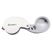 Dreamtop Jewellers Lens 40 X 25mm Loupe Eye Magnifier with LED Light