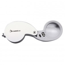 Dreamtop Jewellers Lens 40 X 25mm Loupe Eye Magnifier with LED Light