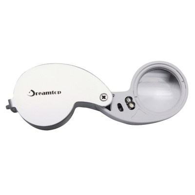 Dreamtop Jewellers Lens 40 X 25mm Loupe Eye Magnifier with LED Light